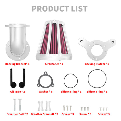 Air Filter 90° Forward-Facing Intake Kit Fit Harley Dyna Softail Touring Trike | HCmotorku