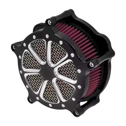 Air Cleaner Filter Red Intake Black For Harley Sportster Iron 883 1200 48 72 2004-UP | HCmotorku