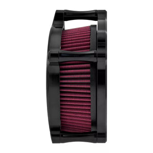 Air Cleaner Filter Red Intake Black For Harley Sportster Iron 883 1200 48 72 2004-UP | HCmotorku