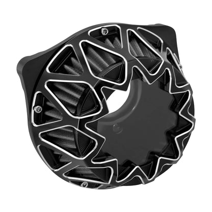 Aluminum Black Transparent Air Cleaner Filter w/ Gray Intake Element For Harley | HCmotorku