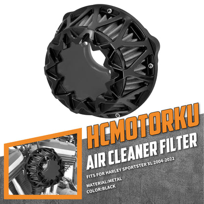 Motorcycle Air Cleaner Filter Intake Filter Fit Harley Sportster XL 2004-UP | HCmotorku