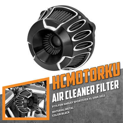 CNC Cut Inverted Series Air Filter Cleaner Element Fit For Sportster XL 2004-2023 | HCmotorku