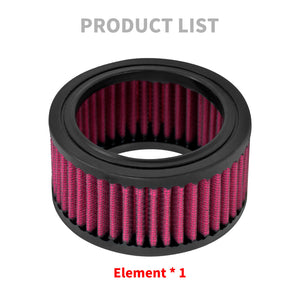 Round Air Filter Cleaner Red Intake Element Replace Fit For Harley Sportster XL | HCmotorku