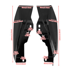 Mid-Frame Heat Deflector Black For Harley Road Street Glide 2017-2022 | HCmotorku