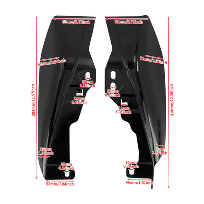 Mid-Frame Air Heat Deflector Black Fit For Harley Road Street Glide 2017-2022 | HCmotorku