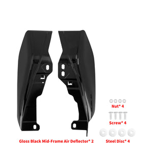 Mid-Frame Heat Deflector Black For Harley Road Street Glide 2017-2022 | HCmotorku