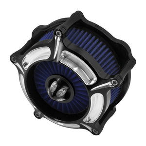 Air Filter Blue Intake Air Cleaner Chrome Fit For Sportster Iron 883 1200 2014-2022 | HCmotorku