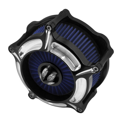 Air Filter Blue Intake Air Cleaner Chrome Fit For Sportster Iron 883 1200 2014-2022 | HCmotorku