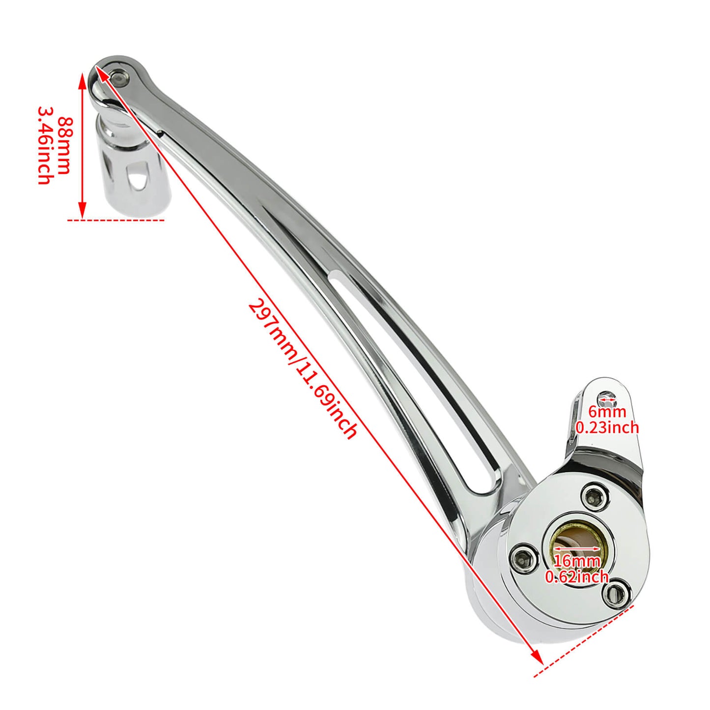 Brake Arm Lever Peg Pedal Chrome Fit For Harley Touring Road Street Glide 2008-2013 | HCmotorku