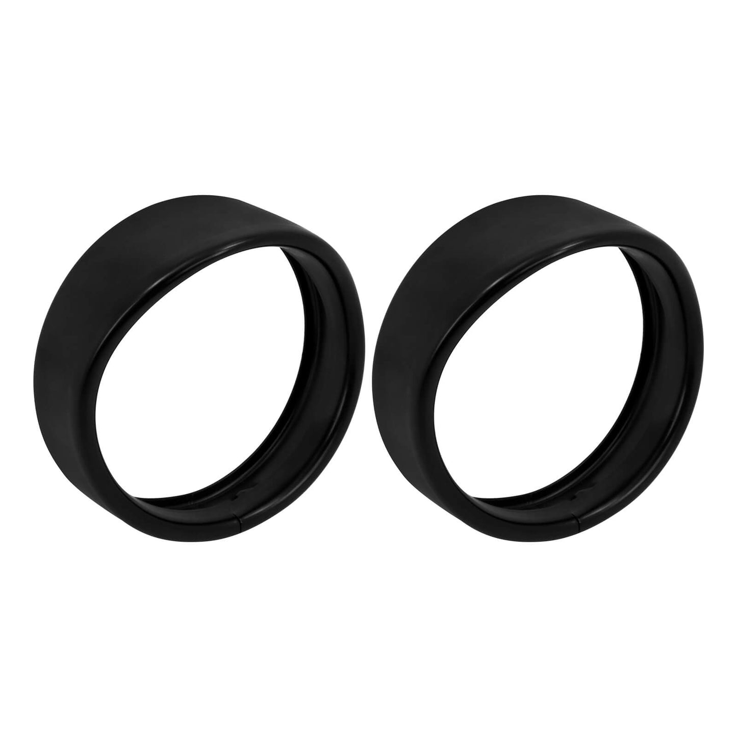 4.5 inch Auxiliary Lamp Visor Style Passing Lamp Trim Ring For Touring Matte | HCmotorku