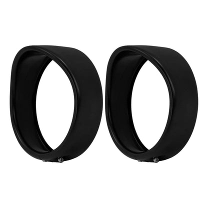 4.5 inch Auxiliary Lamp Visor Style Passing Lamp Trim Ring For Touring Matte | HCmotorku