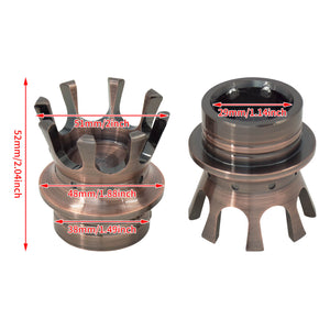 Crown Front Axle Cap Nut Covers Fit For Harley Electra Glide Dyna Street Bob | HCmotorku