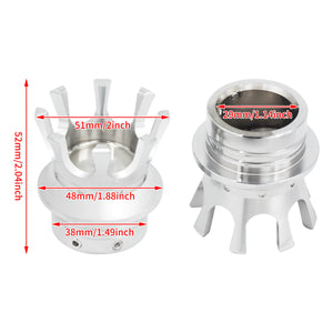 2pcs Crown Front Axle Nut Cover Bolt Cap Fit For Harley XL 883 1200 | HCmotorku