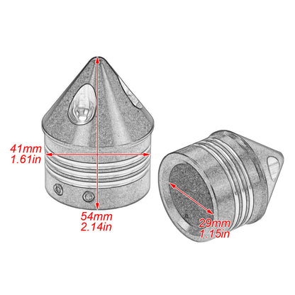 2* Front Axle Nut Cover Cap For Harley Dyna 2008-2017 Touring Trike 2008-UP | HCmotorku