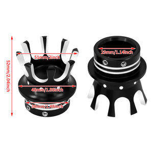 CNC Aluminum Front Axle Nut Cover Bolt Cap Crown Fit For Harley Sportster XL 883 | HCmotorku