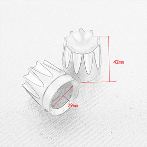 CNC Cut Front Axle Nut Covers Cap Fit For Touring FLT FLH Dyna Softail 2008-2015  | HCmotorku