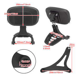 Multi-Purpose Driver Passenger Backrest Fit For Indian Hard Bag 2015-2023 | HCmotorku