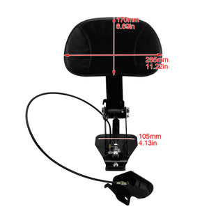 Adjustable Rider Backrest Fit Harley Touring 2009-2025 | HCmotorku