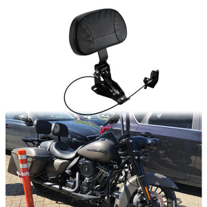 Adjustable Rider Backrest Fit Harley Touring 2009-2025 | HCmotorku
