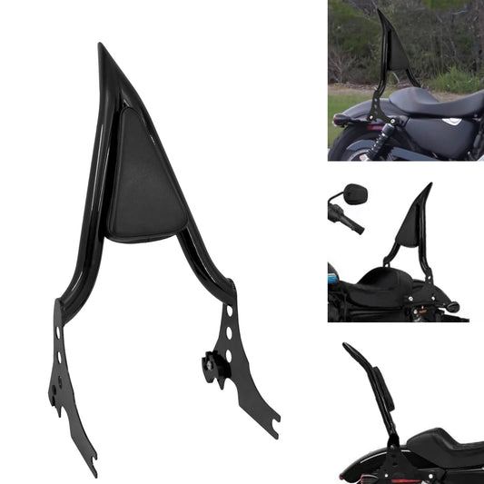 22" Rear Passenger Detachable Black Backrest Sissy Bar Fit For Harley Sportster | HCmotorku