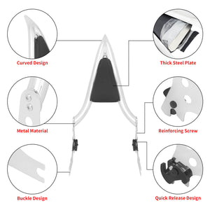 Detachable Sissy Bar Passenger Backrest Chrome Fit Harley Sportster XL 2004-UP | HCmotorku