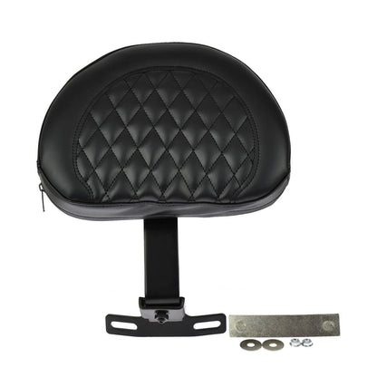 Adjustable Plug-In Driver Rider Backrest Black Fit For Harley Softail 2007-2017 | HCmotorku