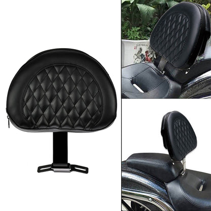 Adjustable Plug-In Driver Rider Backrest Black Fit For Harley Softail 2007-2017 | HCmotorku