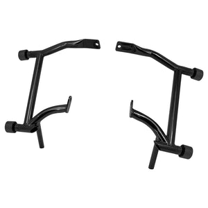 Crash Bars 4* Black Slider Cap Saddlebags Guards For Harley Touring Road Street Glide 2009-2025 | HCmotorku