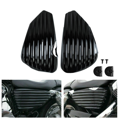 ABS Black Oil Tank Battery Covers Set Fit For Harley Sportster XL883 1200 2014-2020 | HCmotorku