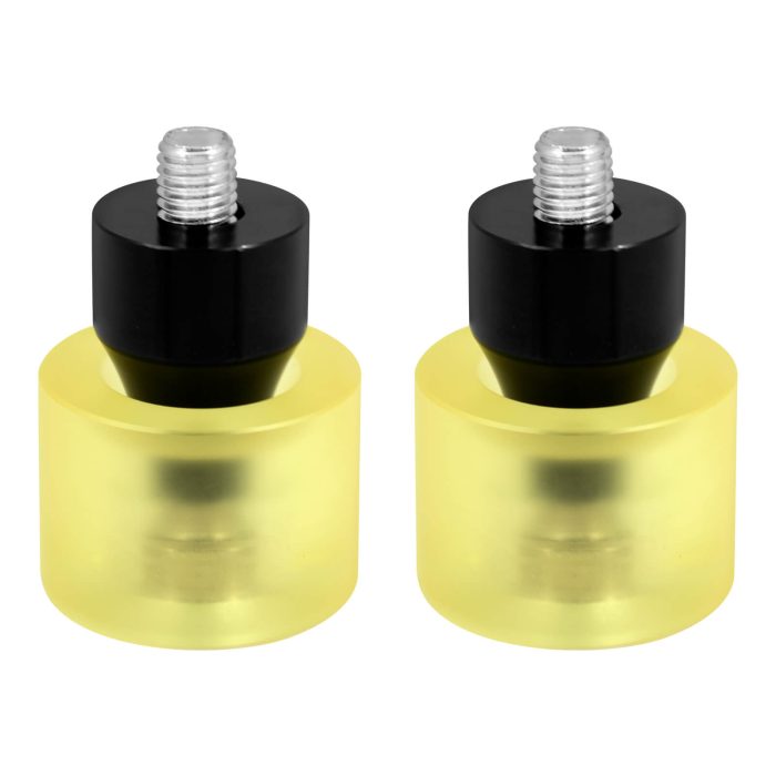 Crash Bars 2* Rubber 2* Yellow Slider Bolt Cap Saddlebags Guards For Harley Touring Road Street Glide 1997-UP | HCmotorku