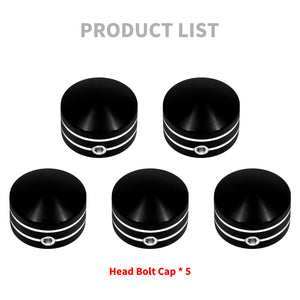 CNC Rear Sprocket Bolt Cover Cap Kit Fit For Harley Touring Sportster XL 1200 | HCmotorku