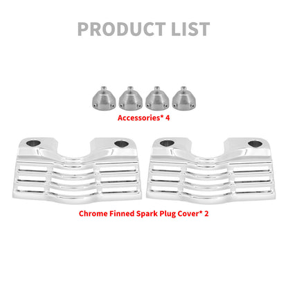 Slotted Head Bolt Spark Plug Cover Chrome Fit For Harley 1999-2016 Twin Cam Models | HCmotorku