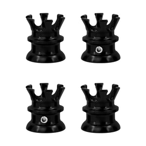 Crown Head Bolts Covers Spark Plug Topper Nut Cap Black Fit For Harley Twin Cam | HCmotorku