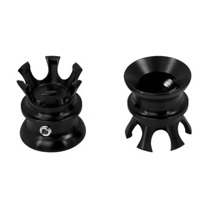 Crown Head Bolts Covers Spark Plug Topper Nut Cap Black Fit For Harley Twin Cam | HCmotorku
