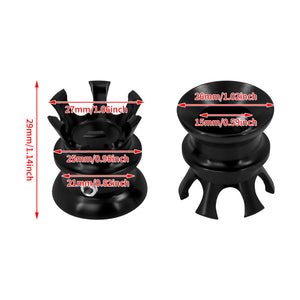 Crown Head Bolts Covers Spark Plug Topper Nut Cap Black Fit For Harley Twin Cam | HCmotorku