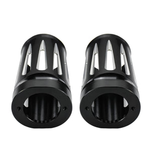 CNC Cut Fork Boot Slider Cover Cow Bells for Harley Touring 1984-2025 | HCmotorku