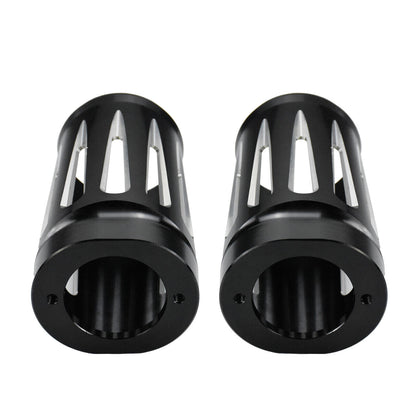 CNC Cut Fork Boot Slider Cover Cow Bells for Harley Touring 1984-2023 | HCmotorku