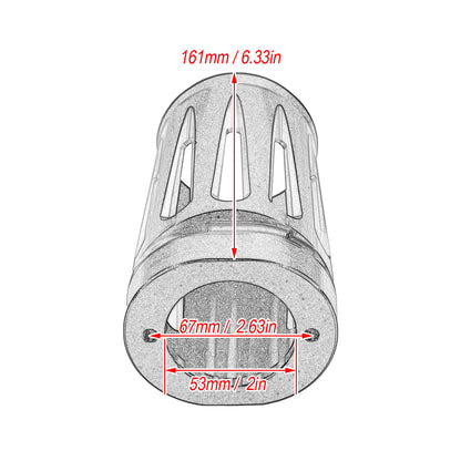 CNC Cut Fork Boot Slider Cover Cow Bells for Harley Touring 1984-2023 | HCmotorku