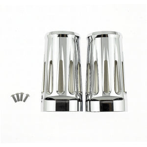 CNC Cut Fork Boot Slider Cover Cow Bells for Harley Touring 1984-2025 | HCmotorku