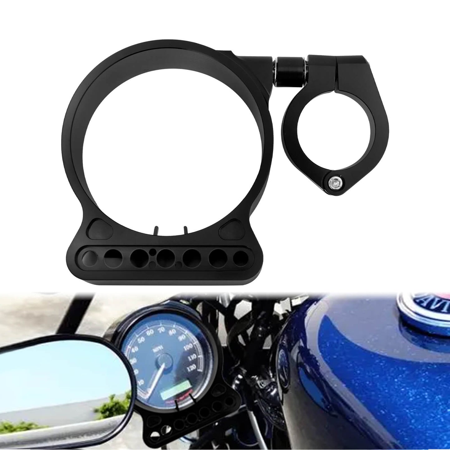 39mm Instrument Bracket Relocation Speedometer Side Mounting For Harley Sportster | HCmotorku