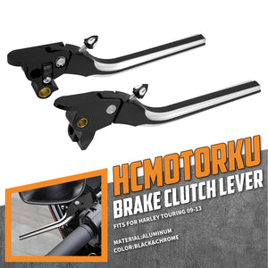 Brake Clutch Levers Black Fit For Harley Touring Street Electra Road Glide 2009-2013 | HCmotorku