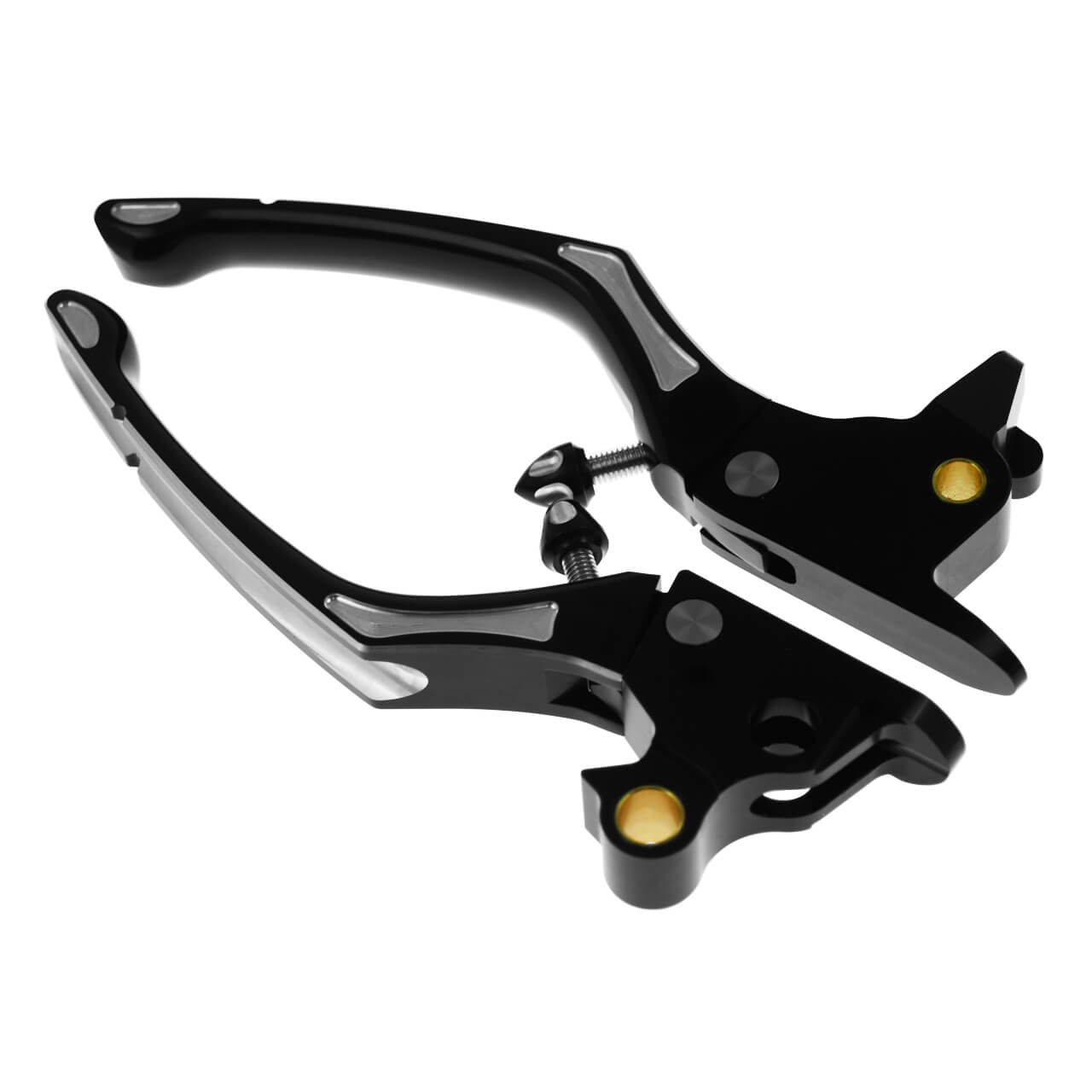 Clutch & Brake Lever Set Black Fit For Softail Slim FLS Fatboy FLSTF Breakout | HCmotorku