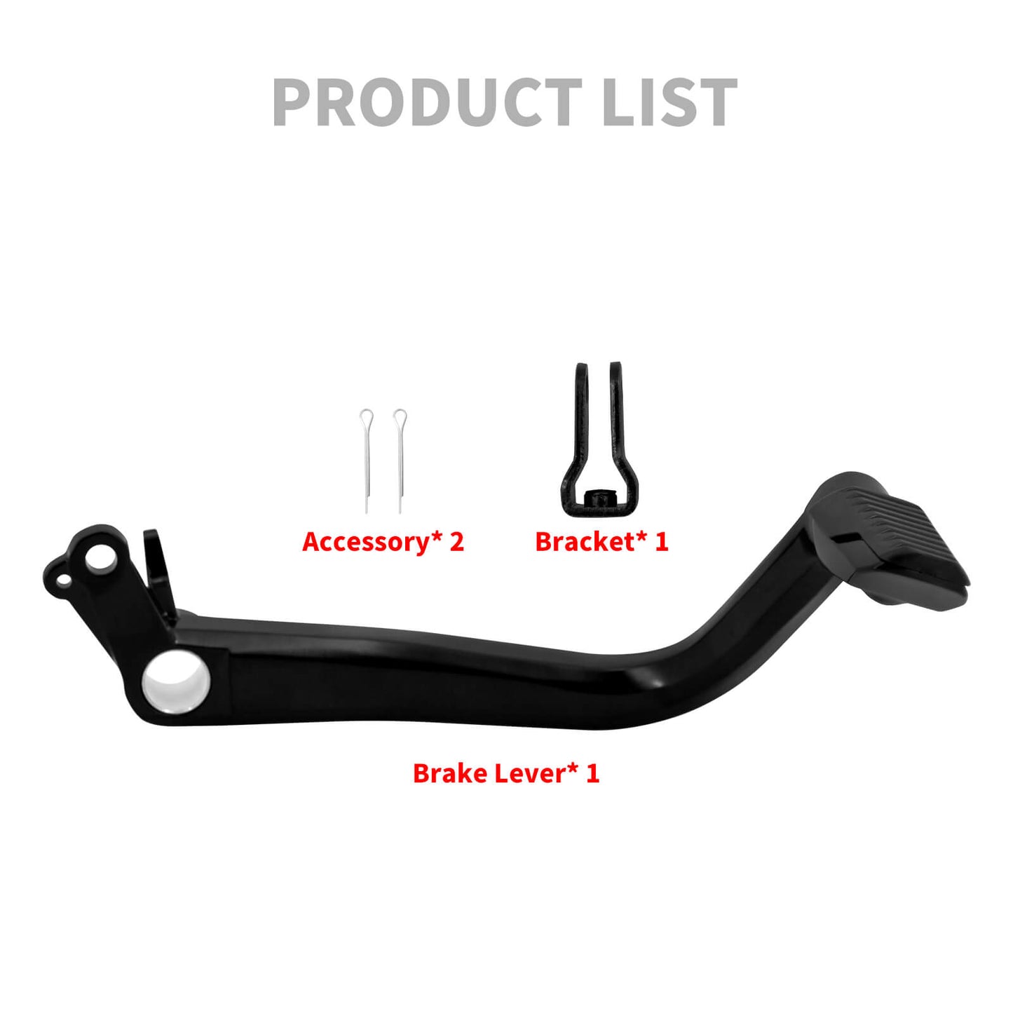 Driver Foot Brake Lever Pedal Black Fits For Honda Goldwing GL 1800 2018-2023 | HCmotorku