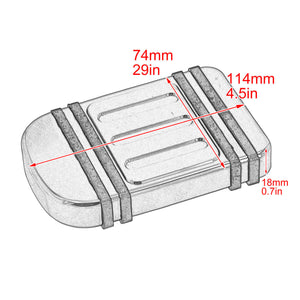 Edge Cut Chrome Brake Pedal Pad For Harley 2012-2016 FLD 1986-2017 FL Softail | HCmotorku
