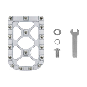 MX Style Large Brake Pedal Pad Cover Chrome Fit Harley Touring Dyna Softail | HCmotorku