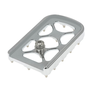 MX Style Large Brake Pedal Pad Cover Chrome Fit Harley Touring Dyna Softail | HCmotorku