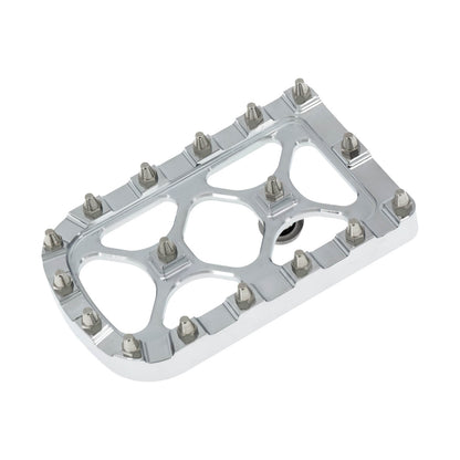 MX Style Large Brake Pedal Pad Cover Chrome Fit For Harley Touring Dyna Softail | HCmotorku