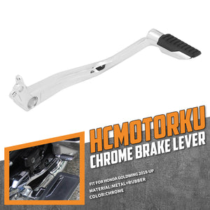 Rear Foot Brake Pedal Pad & Lever Chrome Fit For Honda Goldwing GL1800 2018-2023 | HCmotorku