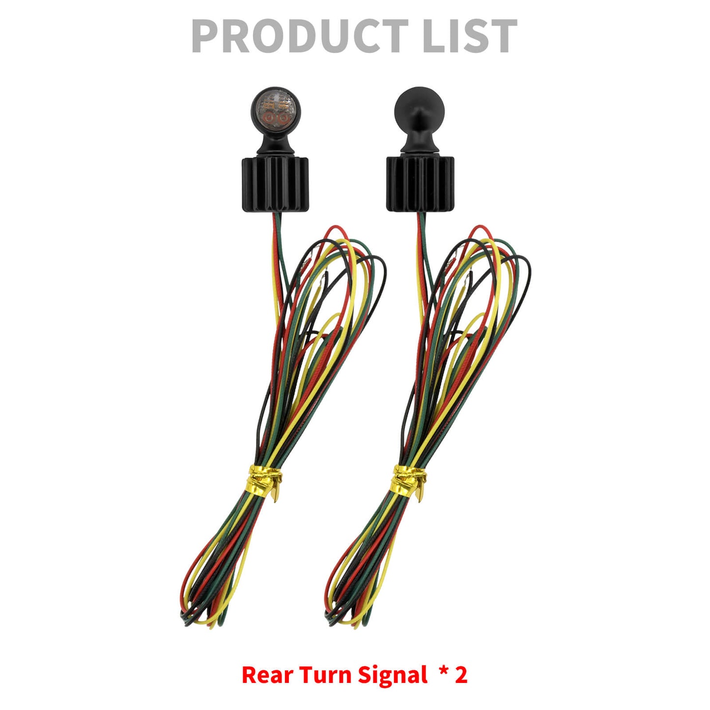 2x Super Mini Running Brake Indicator Turn Signal Lights Black Fit For Harley | HCmotorku