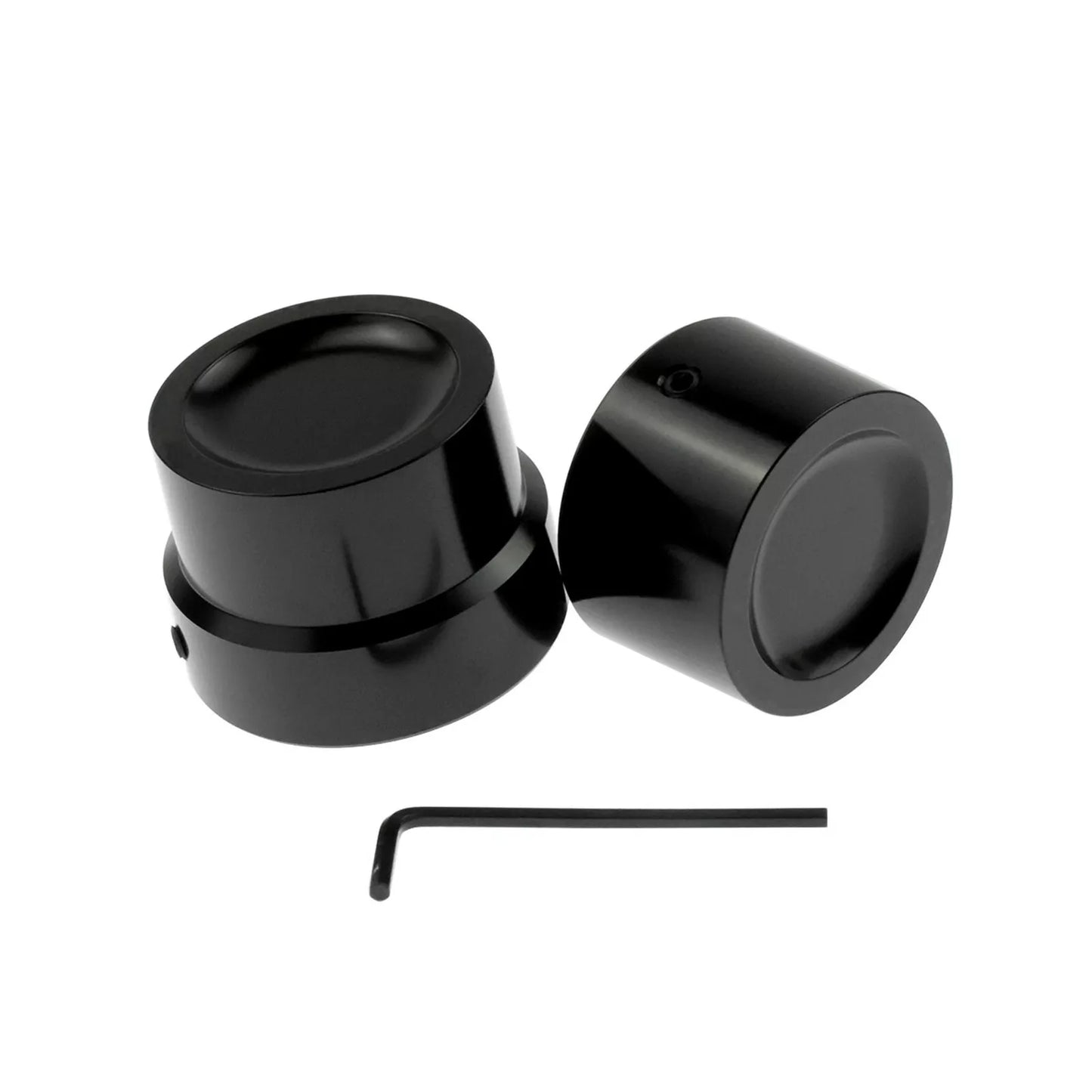 Rear Axle Nut Cover Axle Caps Set Black Fit For Harley Softail 2008-2021 Dyna 2008-2017 | HCmotorku